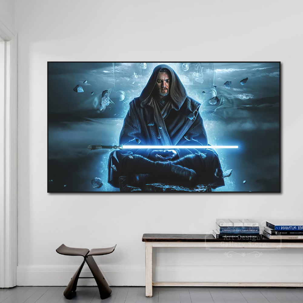 Star War Obi-Wan Kenobi Movie Poster 2022 Disney Wall Art